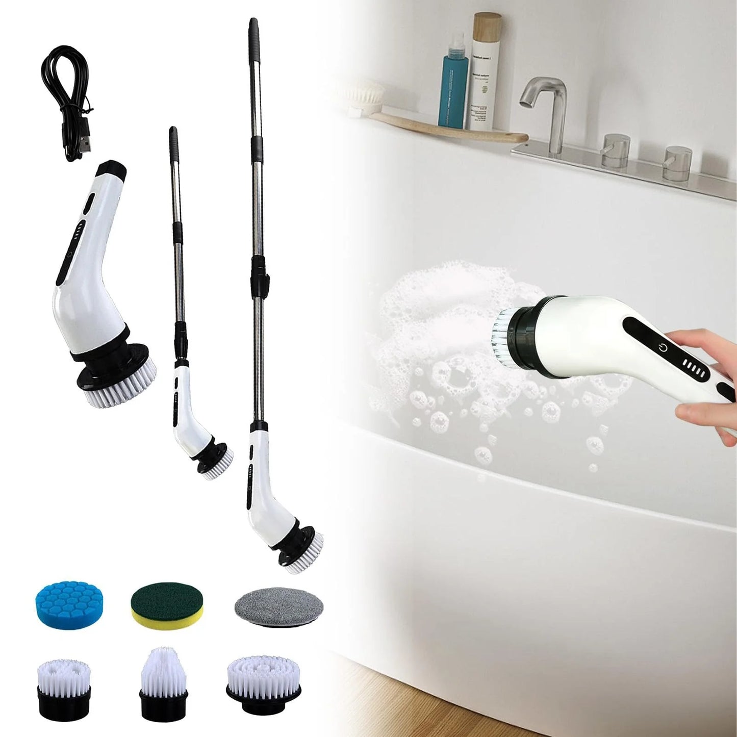 Cepillo giratorio 9 en 1